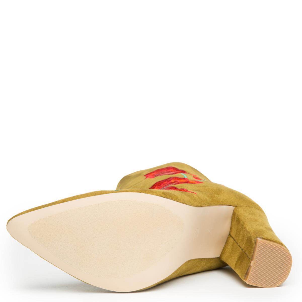 Cape Robbin Beautiful-9 Olive Booties Olive