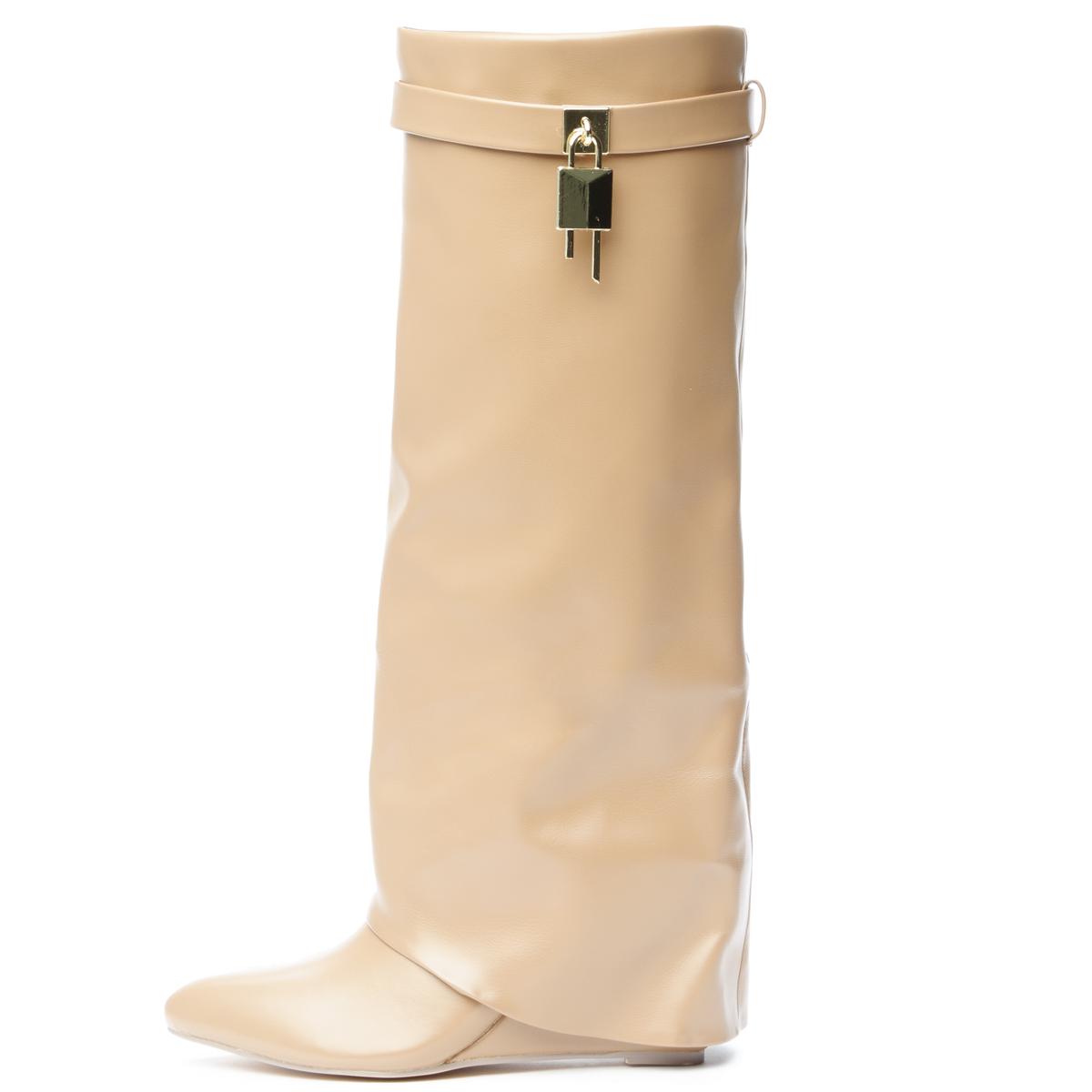 Mutto-1 Drape Knee High Boot