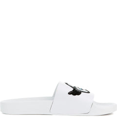 The What Up Bro Slides in White and Black