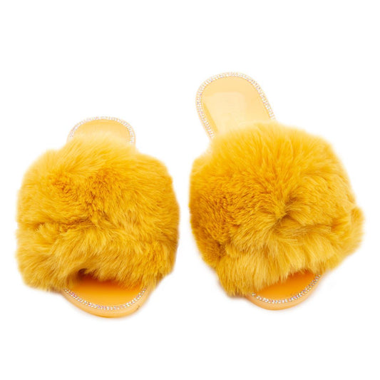Jelly-20 Flat Fur Sandals