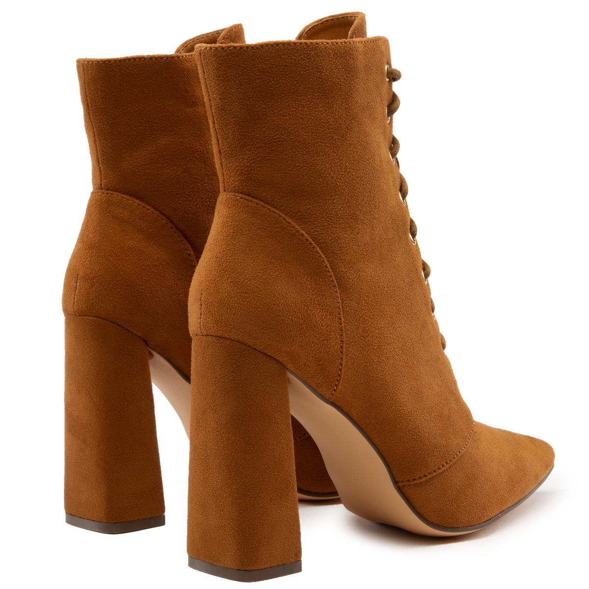 Milano-1 Lace-Up Block Heel Bootie