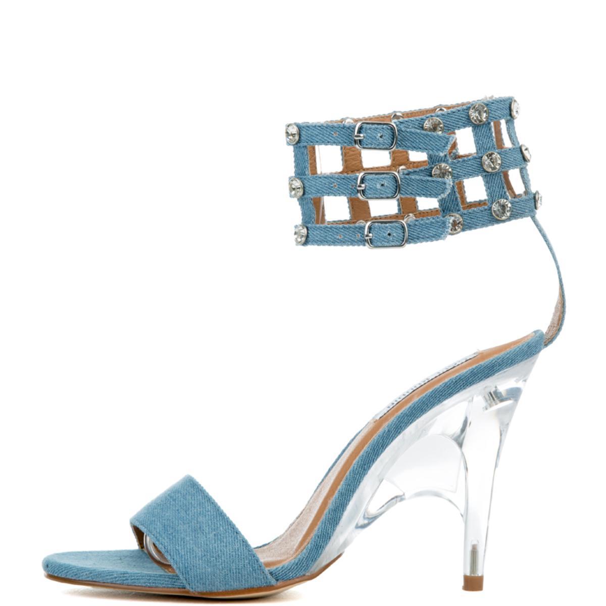 Cape Robbin London-6 High Heel Denim Blue