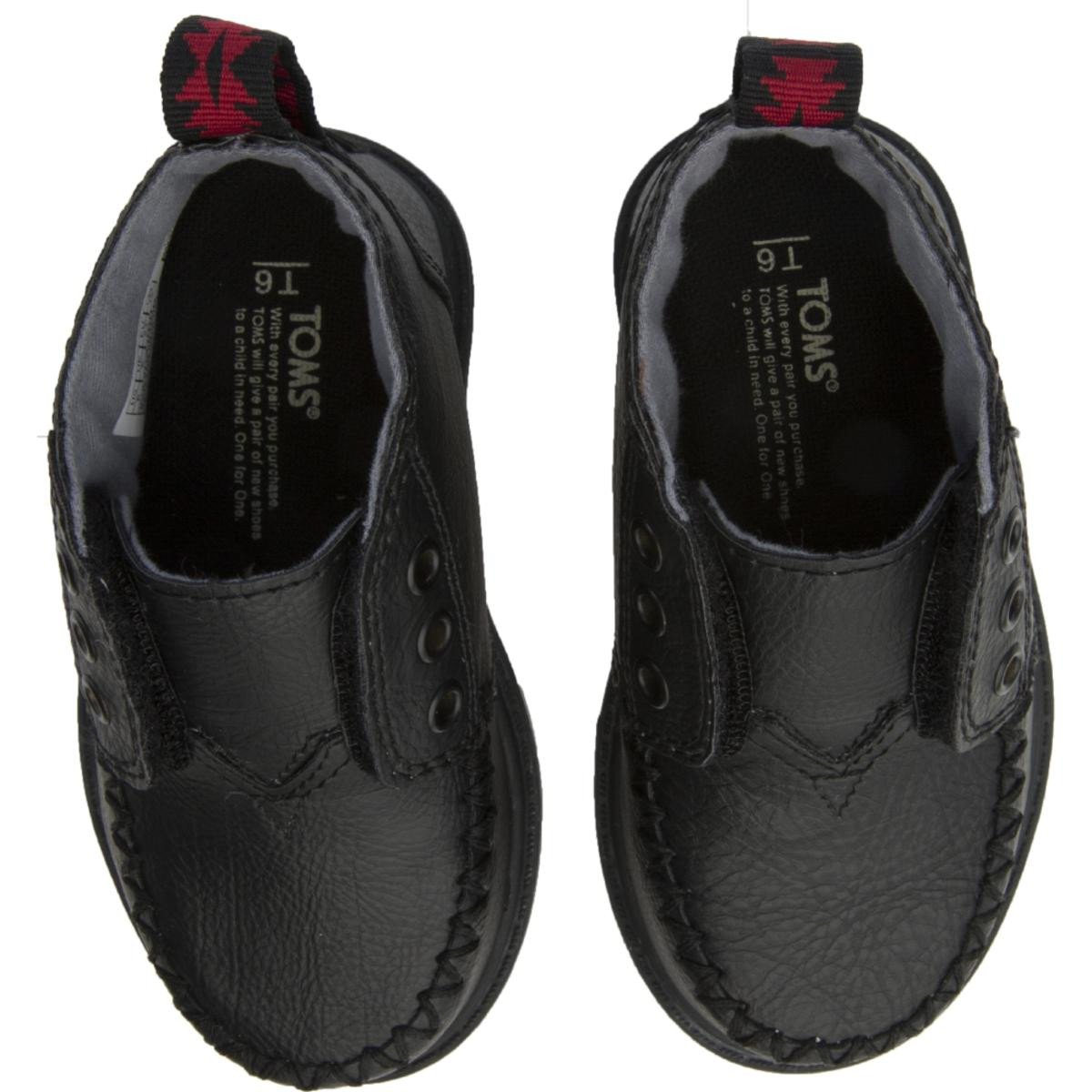 Tiny Toms: Black Synthetic Chukka Boots