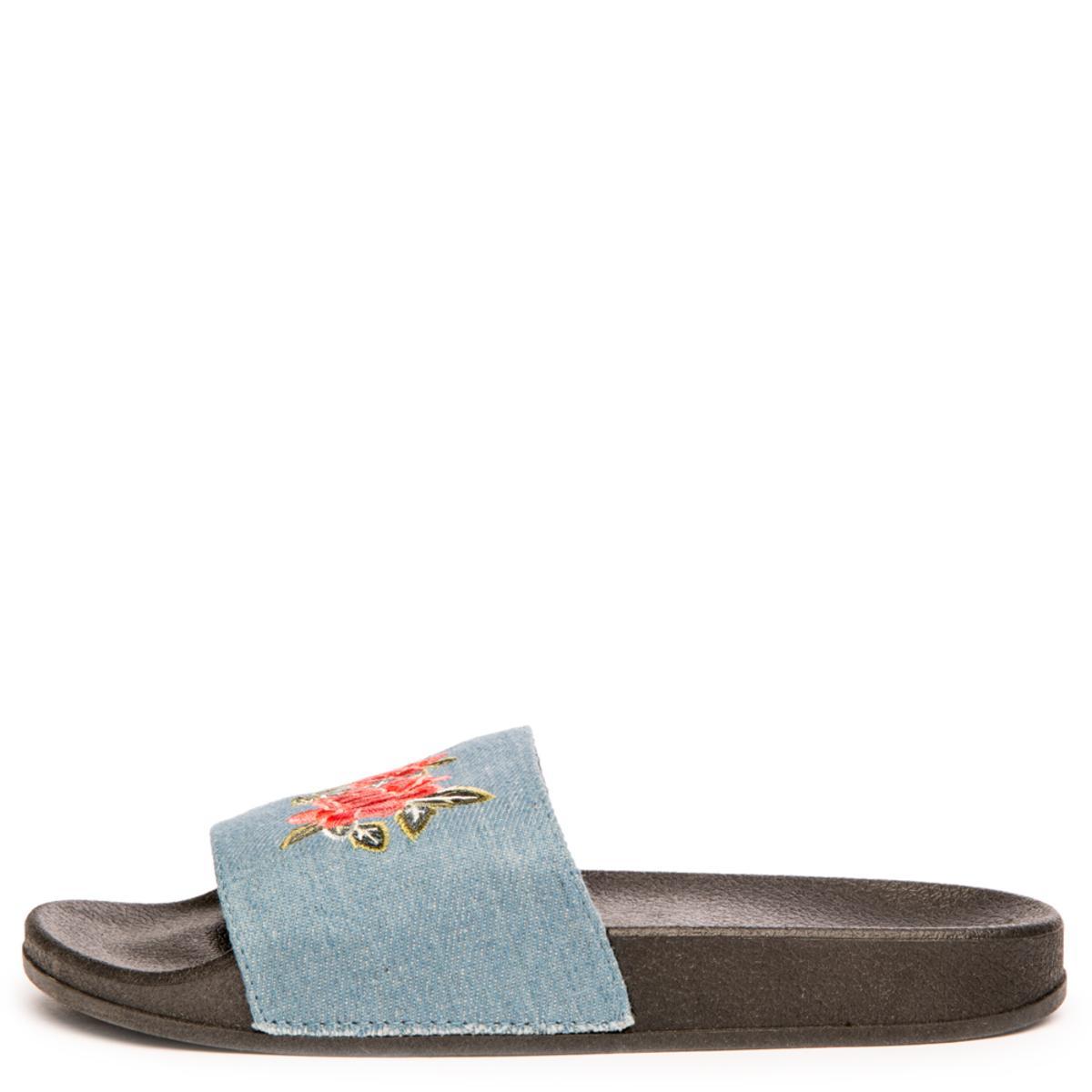 Cape Robbin Moira-59 Light Blue Slides Light Blue