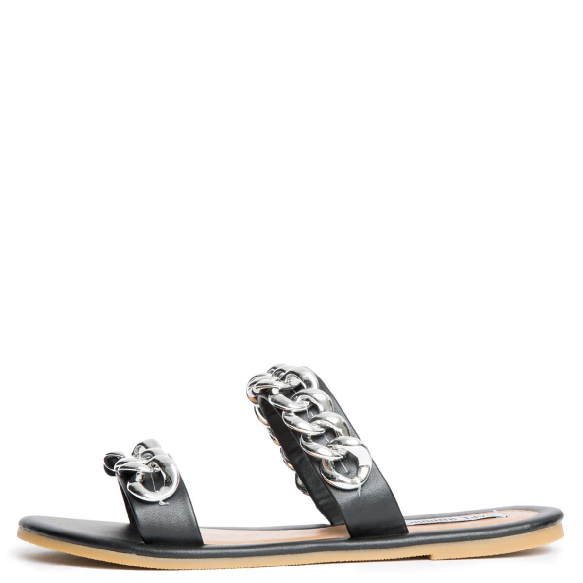 Cape Robbin Leela-8 Black Sandals BLACK