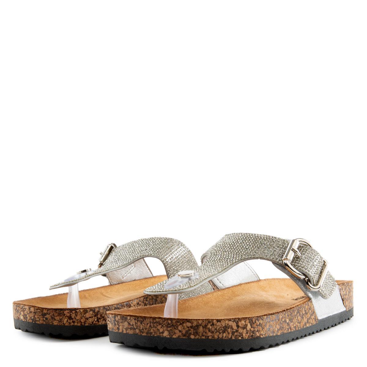 Berk-04 Rhinestone Sandals