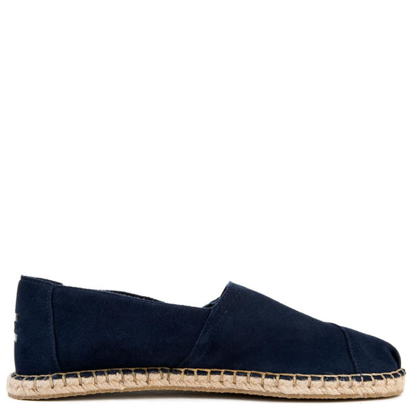 Classic in Navy Suede/Blanket Stitch