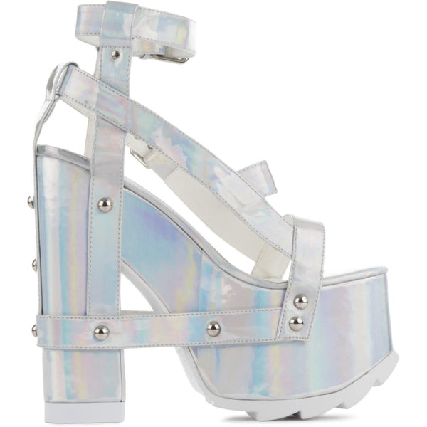 Y.R.U. for Women: Nightcall Hologram Platform Heels