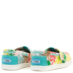 Tiny Toms Biminis Tropical Palms Pink Sneakers