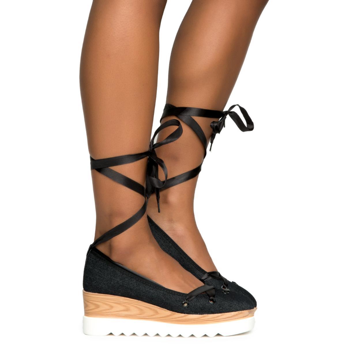 Cape Robbin Fara-5 Black Wedge BLACK