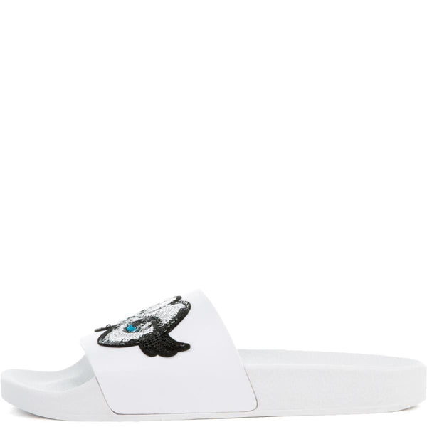 The What Up Bro Slides in White and Black