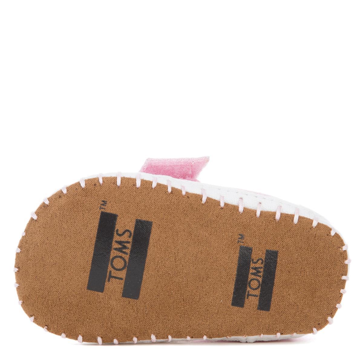 Tiny Toms Crib Alpargata Pink Canvas Flat