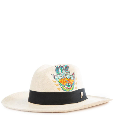 Mano De Hamsa Panama Hat Size M