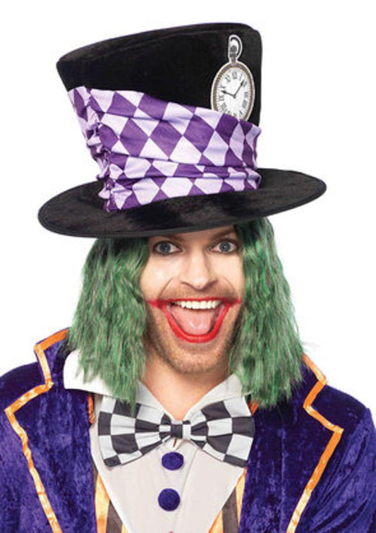 Oversized Mad Hatter top hat in MULTICOLOR