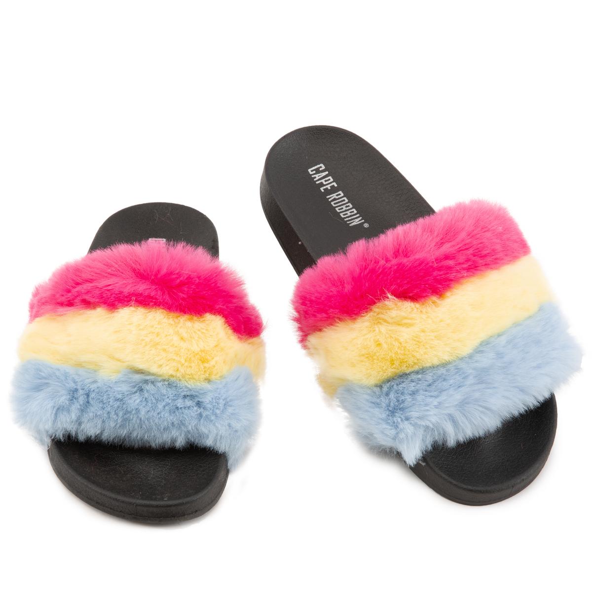 Yale Fur Sandals