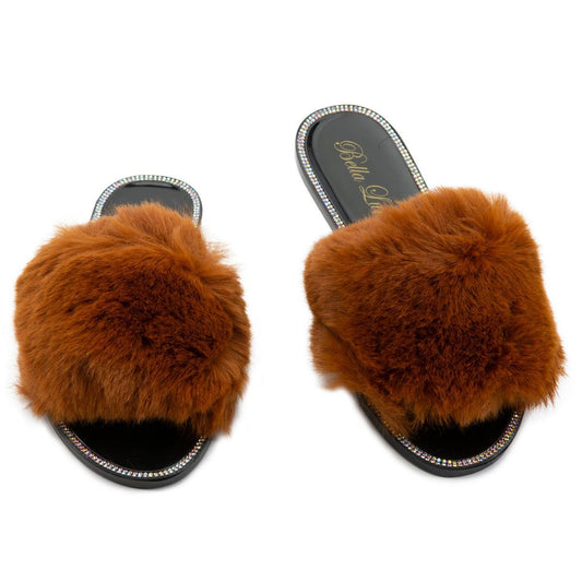Jelly-20 Flat Fur Sandals