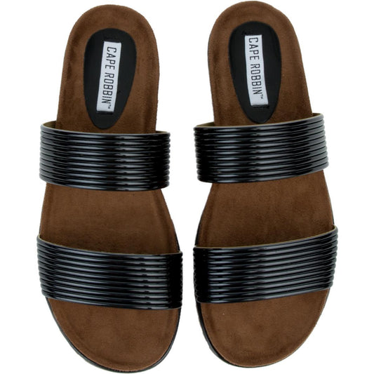 Cape Robbin Alisa-1 Black Sandal BLACK