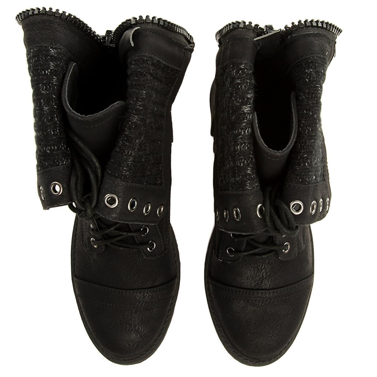 Star-8 Lace-Up Boot Black