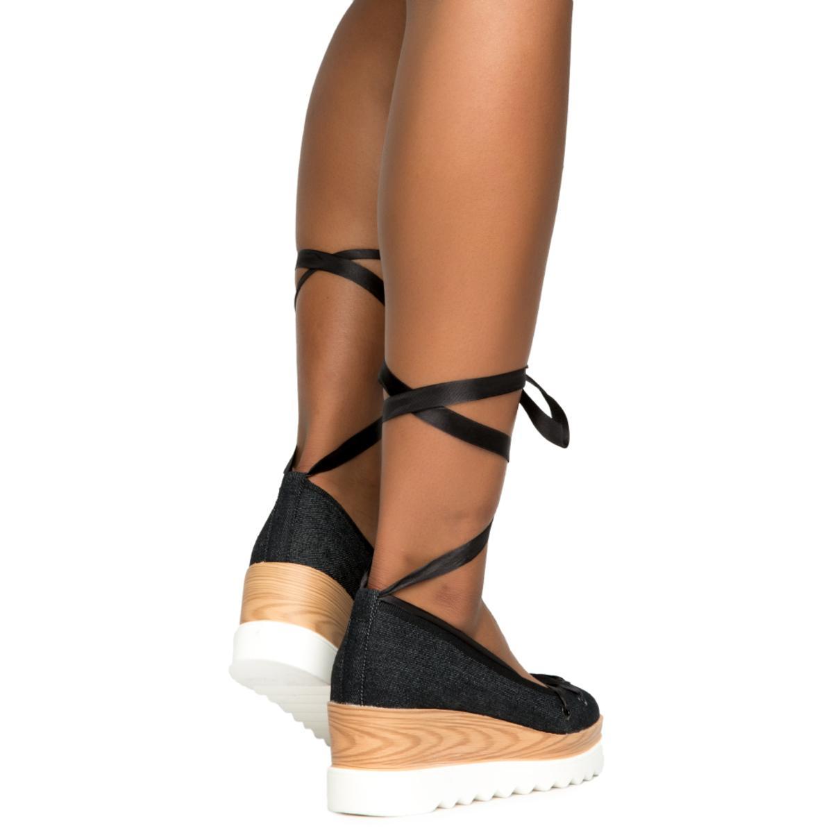 Cape Robbin Fara-5 Black Wedge BLACK