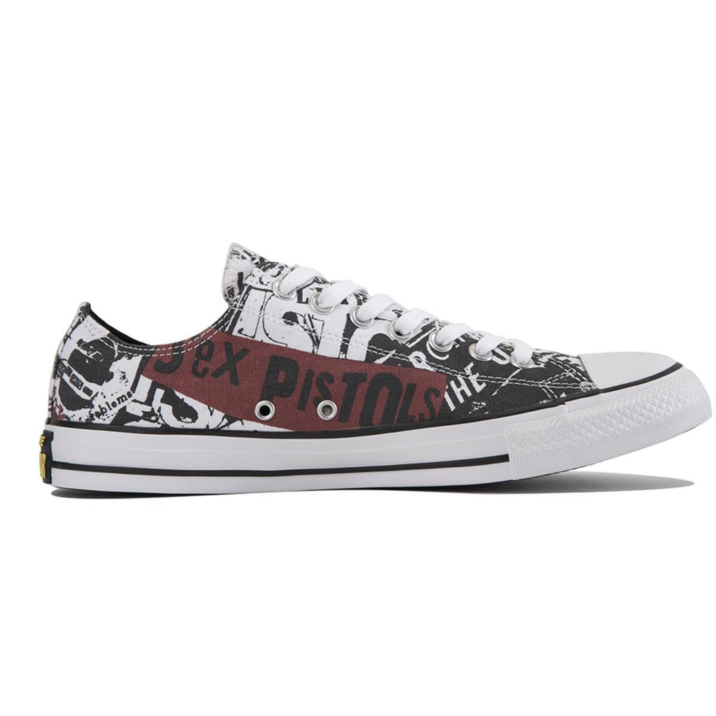 Army oplukker tab Converse Unisex: Chuck Taylor All Star Sex Pistols White Sneakers –  TiltedSole.com