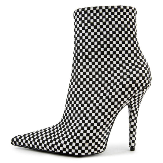 Vedette Ankle Boots Black/White