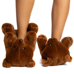 Plush-01 Bear Fuzzy Slippers