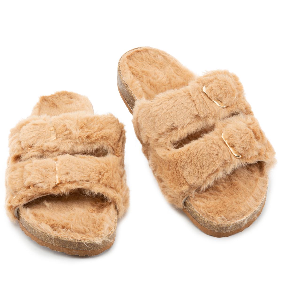 Defeat-63 Double Band Fur Slides