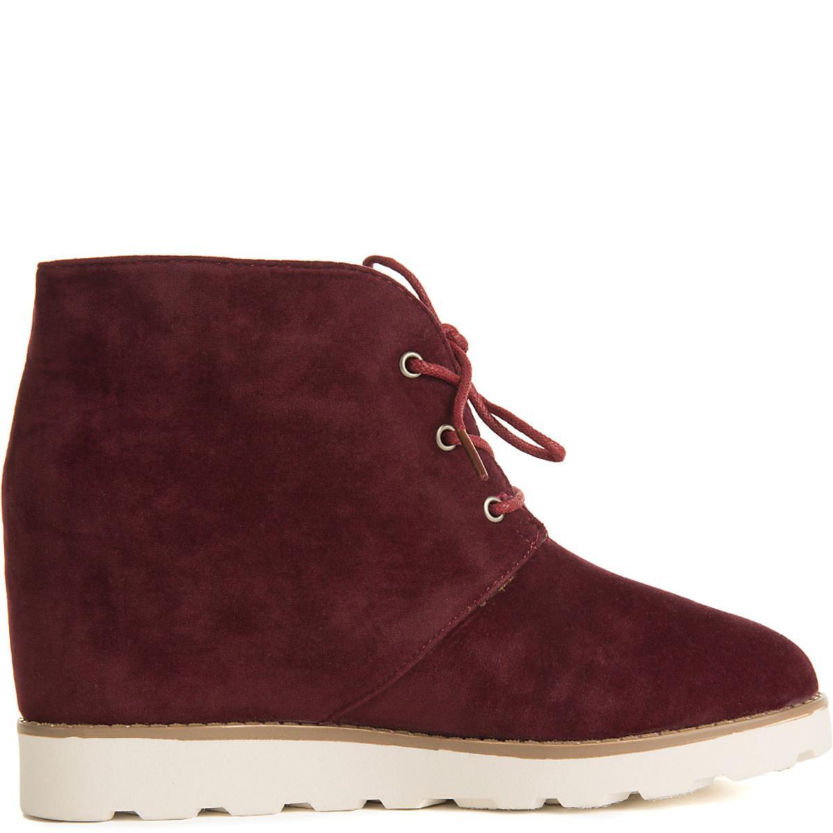 Crusade Casual Wedge Sneaker Burgundy