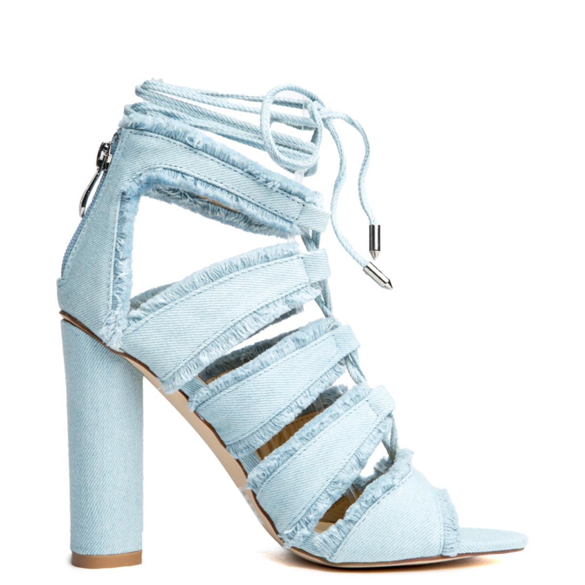 Cape Robbin Maura-5 Denim High Heel Denim Blue