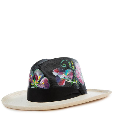 Flores De Invierno Panama Hat Size L