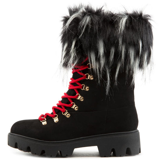 Force-11 Lace-Up Fur Boots