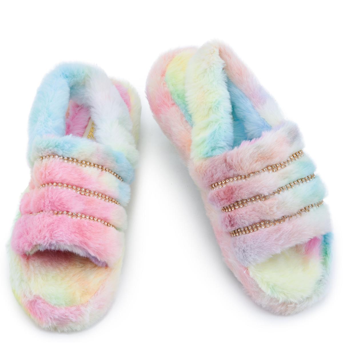 Cuddle-3 Flat Fur Sandals