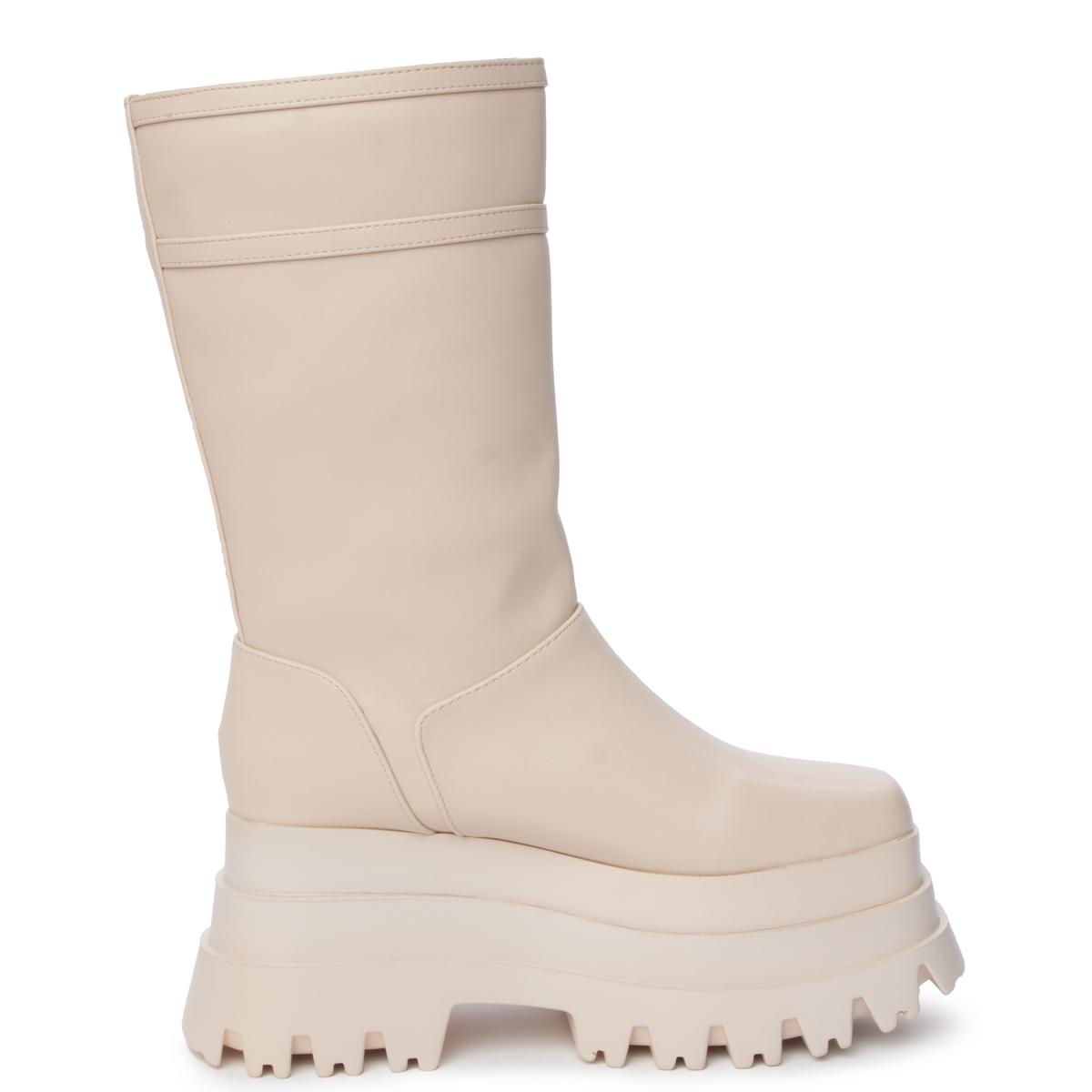 Sky High Nude Platform Boot