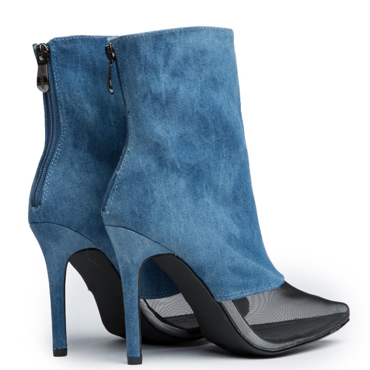 Cape Robbin Matilde-1 Demin Bootie Denim Blue
