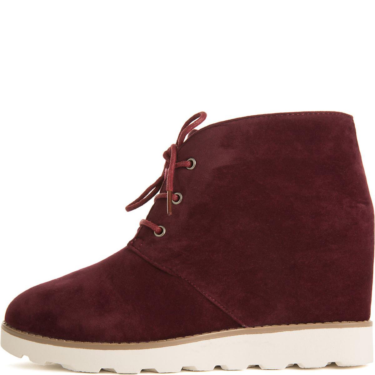 Crusade Casual Wedge Sneaker Burgundy
