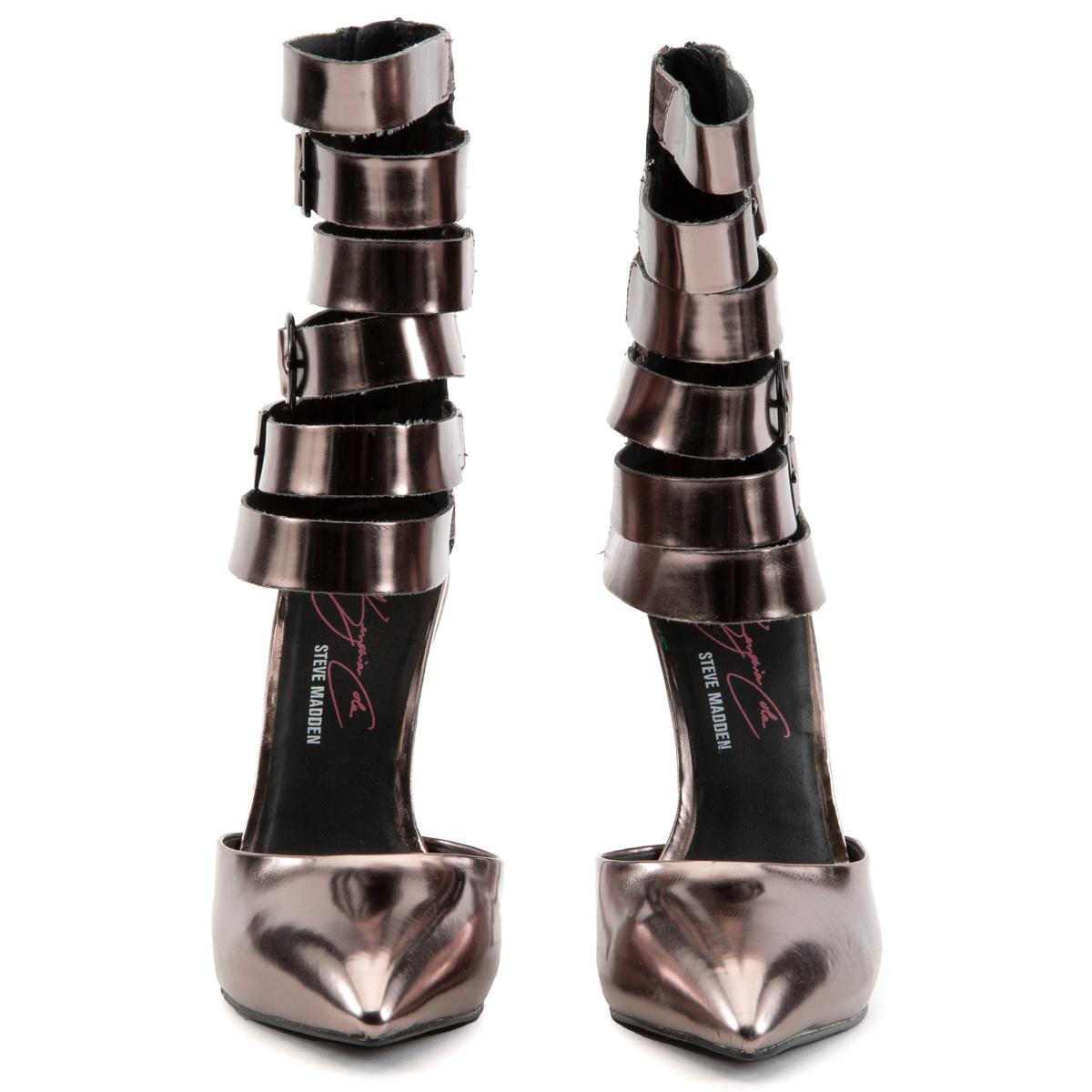 Steve Madden Keyshia Cole: Damas Pewter Gladiator High Heels