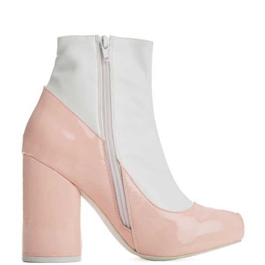 Jeffrey Campbell Sequel-2 Pink Heel Booties Pink