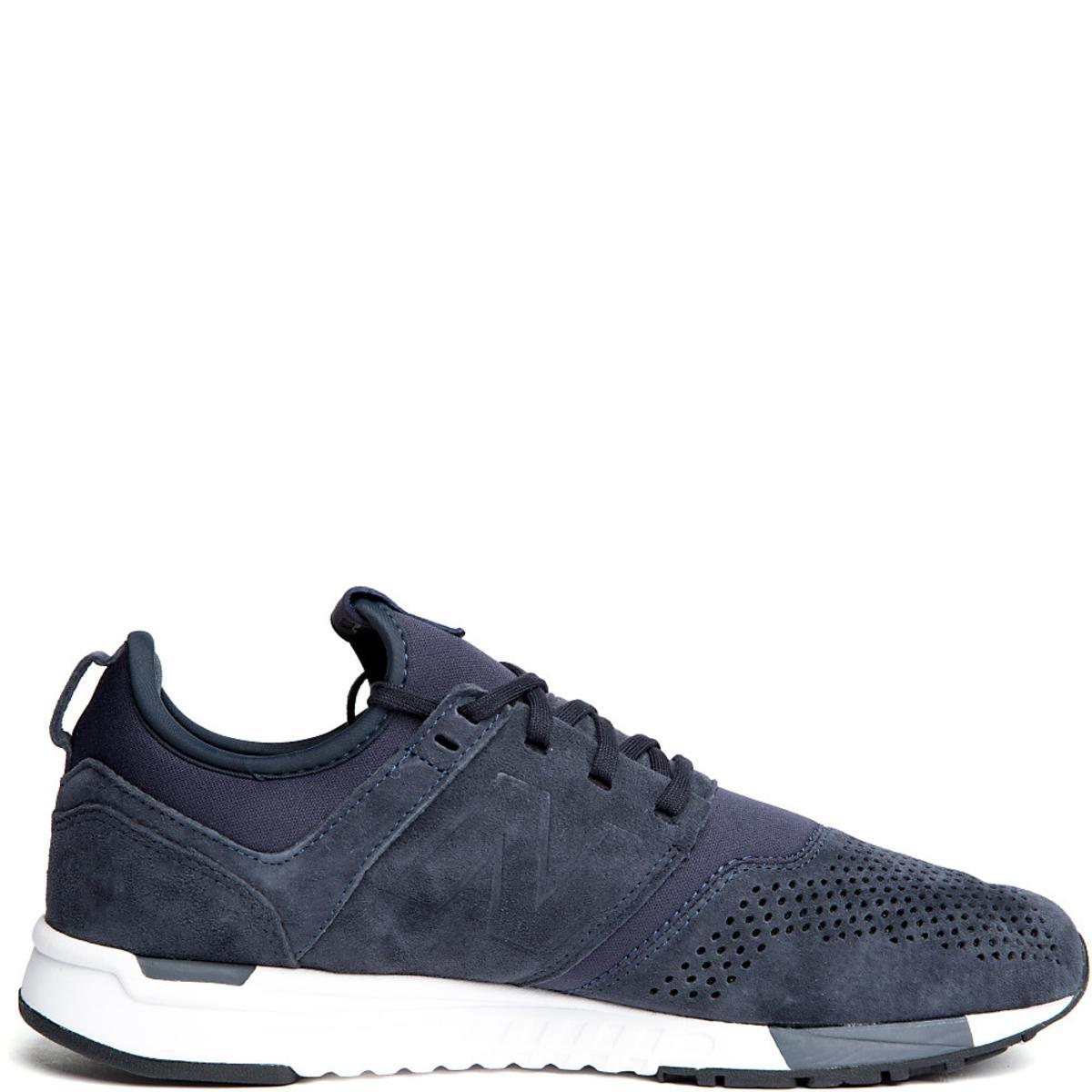 247 Suede Sneaker Navy/White