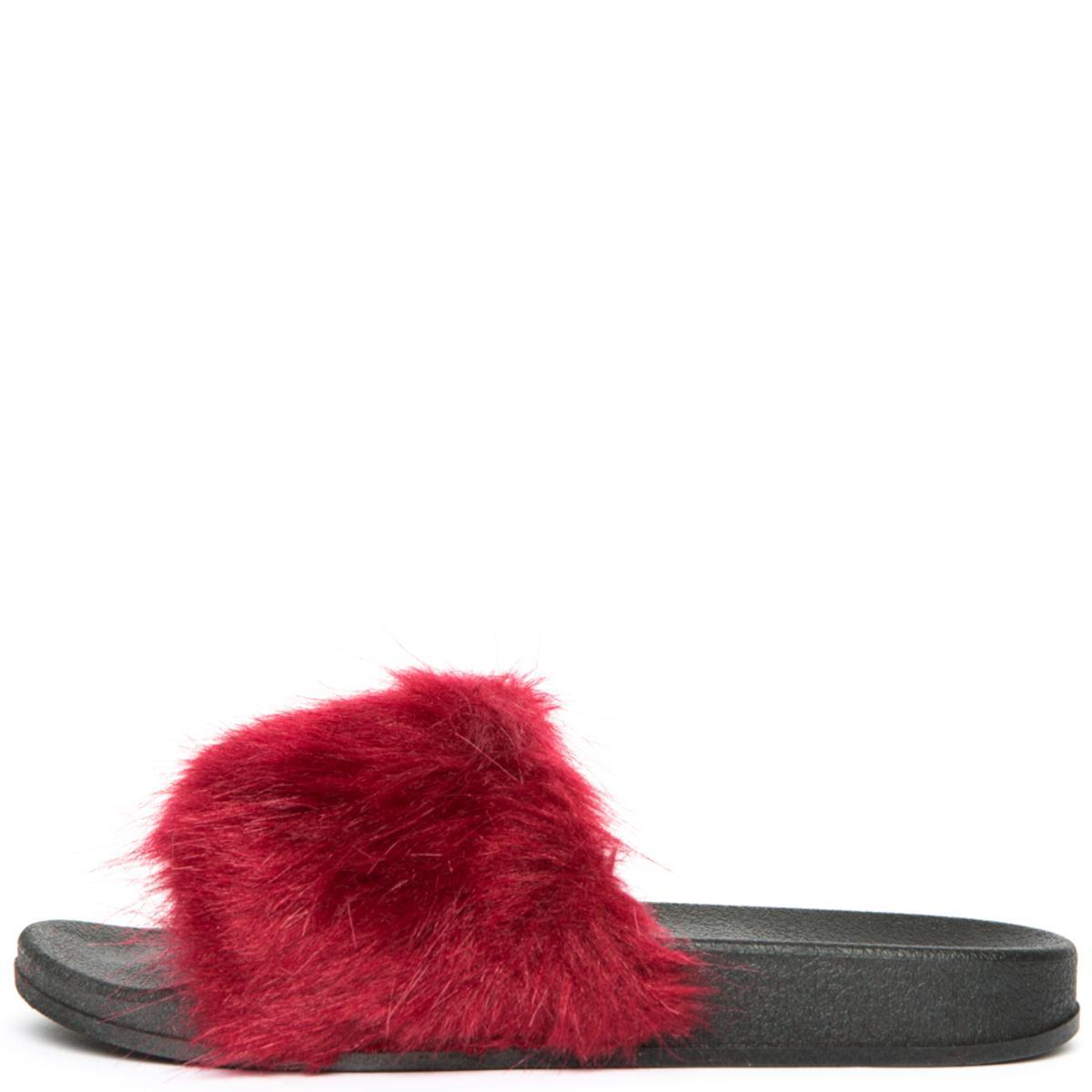 Cape Robbin Moira-5 Wine Fur Slide Wine