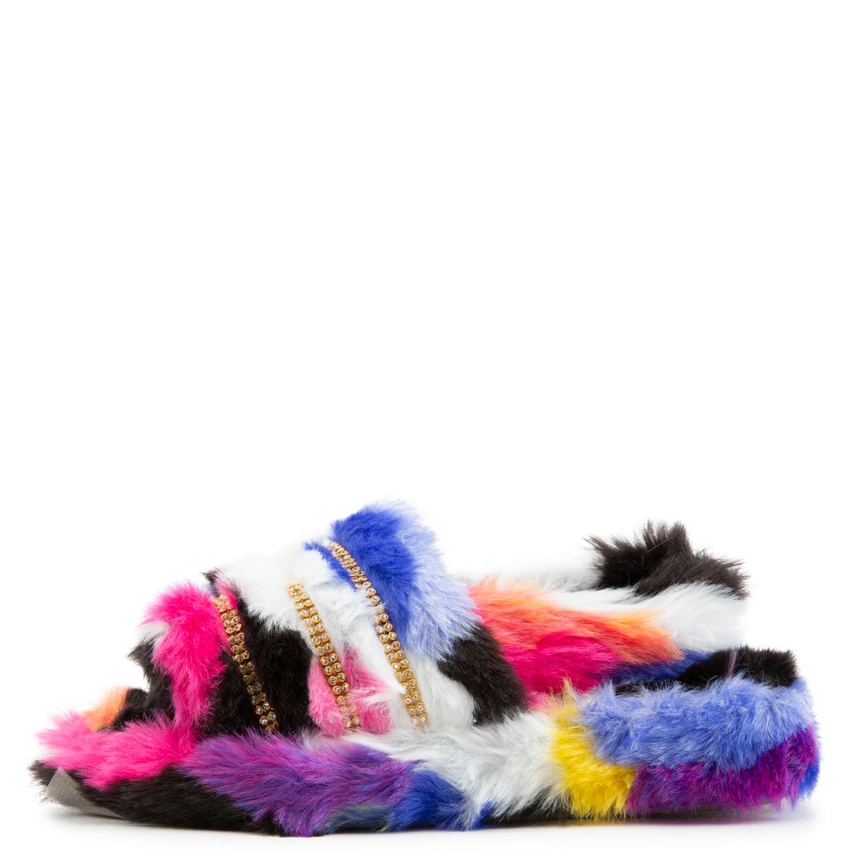 Cuddle-3 Flat Fur Sandals
