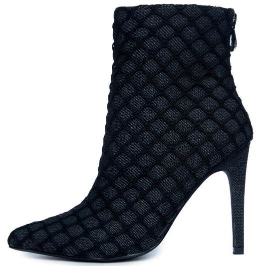 Cape Robbin Gigi-38 Black Heeled Booties BLACK