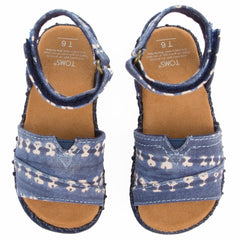 Toms for Toddlers: Navy Batik Stripe Malea Sandal