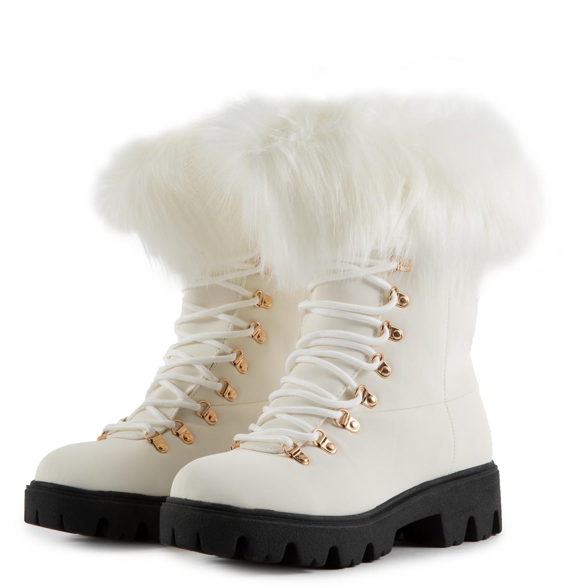 Force-11 Lace-Up Fur Boots