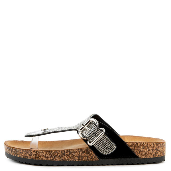 Berk-04 Rhinestone Sandals