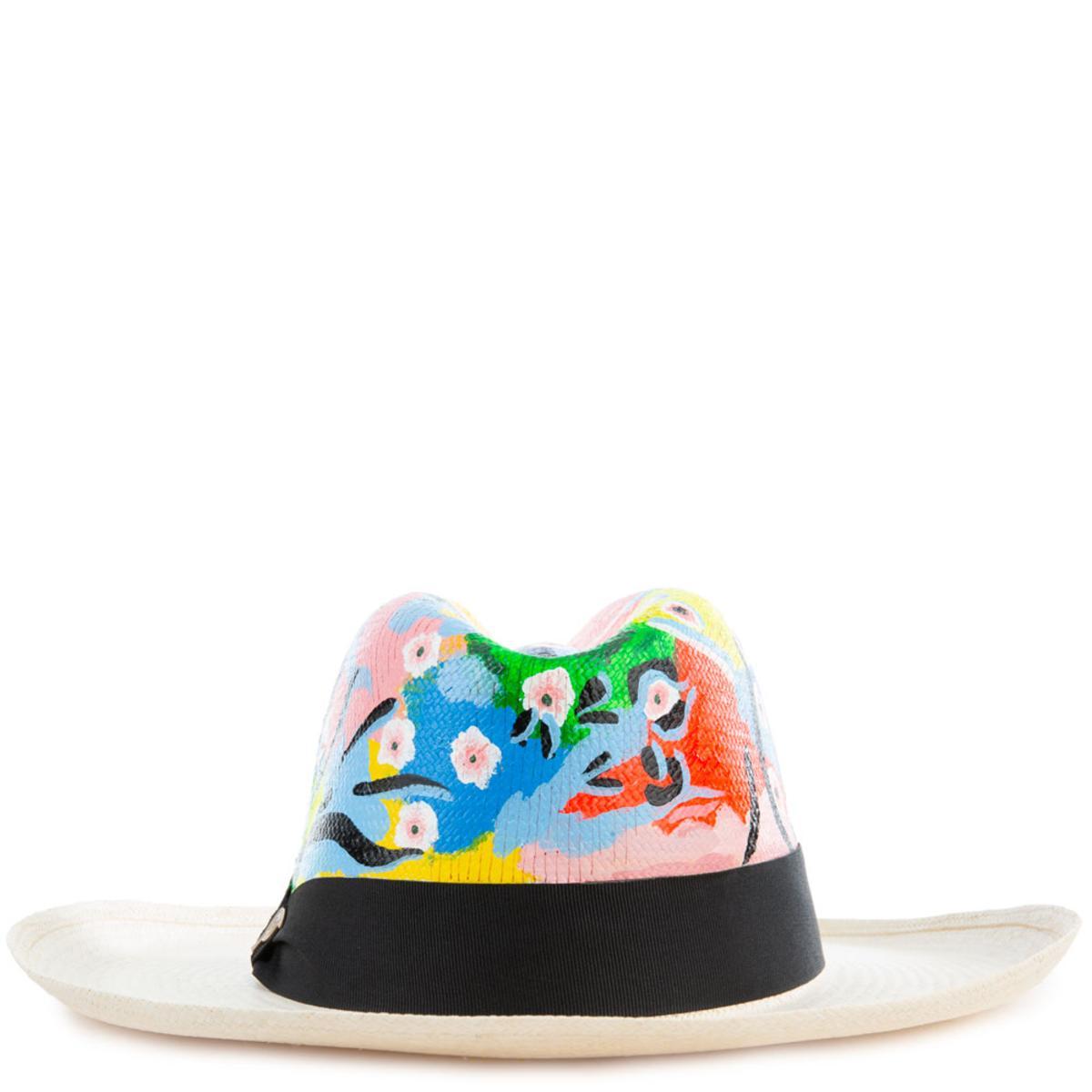 Oceano Multicolor Panama Hat Size S