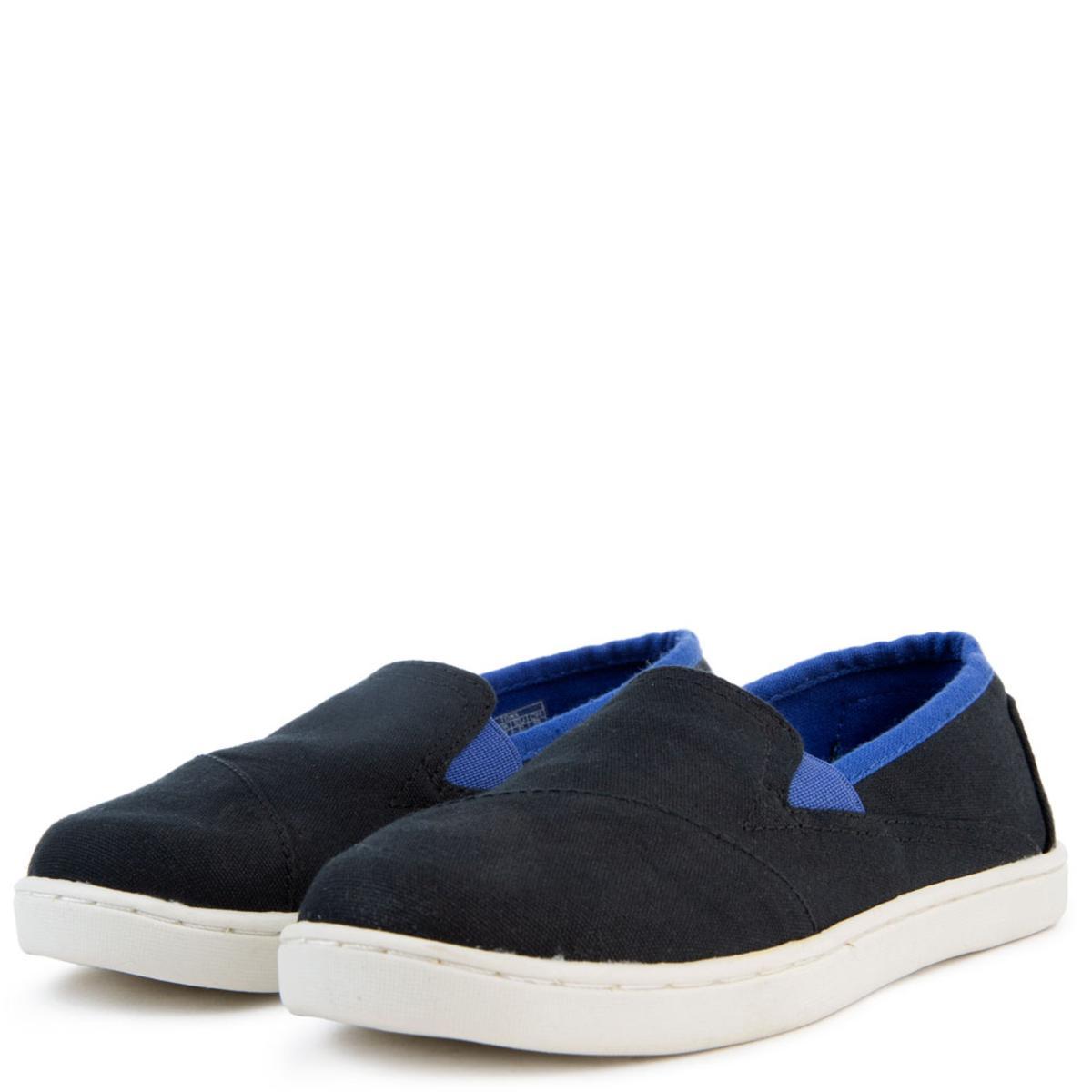 Avalon Black Canvas Slip-Ons – - Main Image