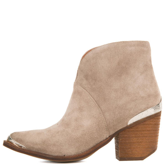 Jeffrey Campbell Cahuenga Taupe Western Booties Taupe