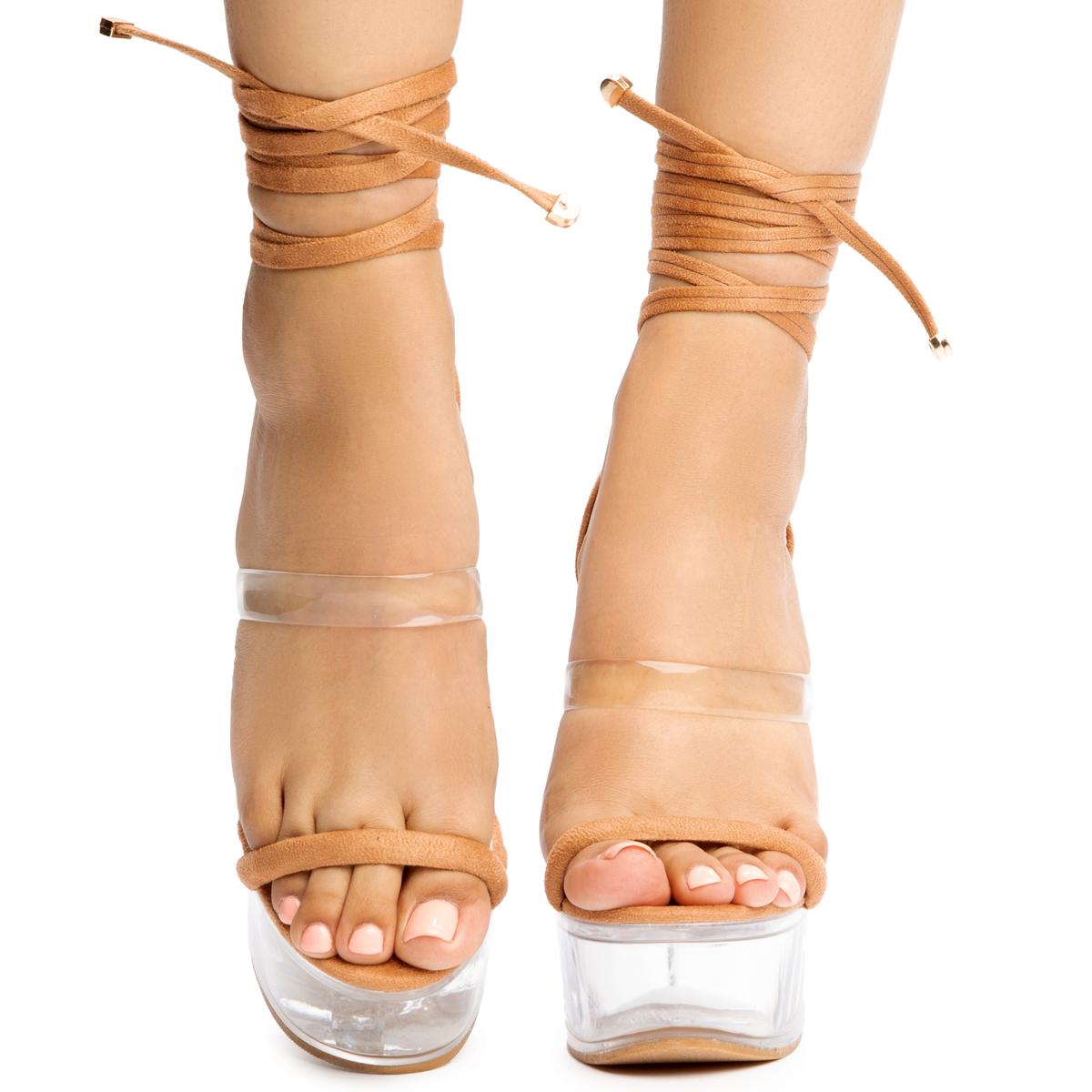 Mafia-1 Clear Platform High Heels