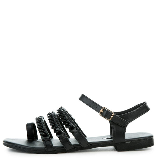 Cape Robbin Cash-4 Black Sandals Black