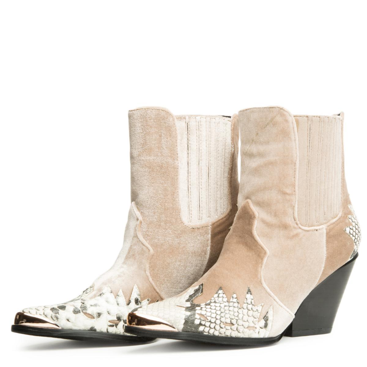 Cape Robbin Kelsey-5 Snake Bootie Snake Brown